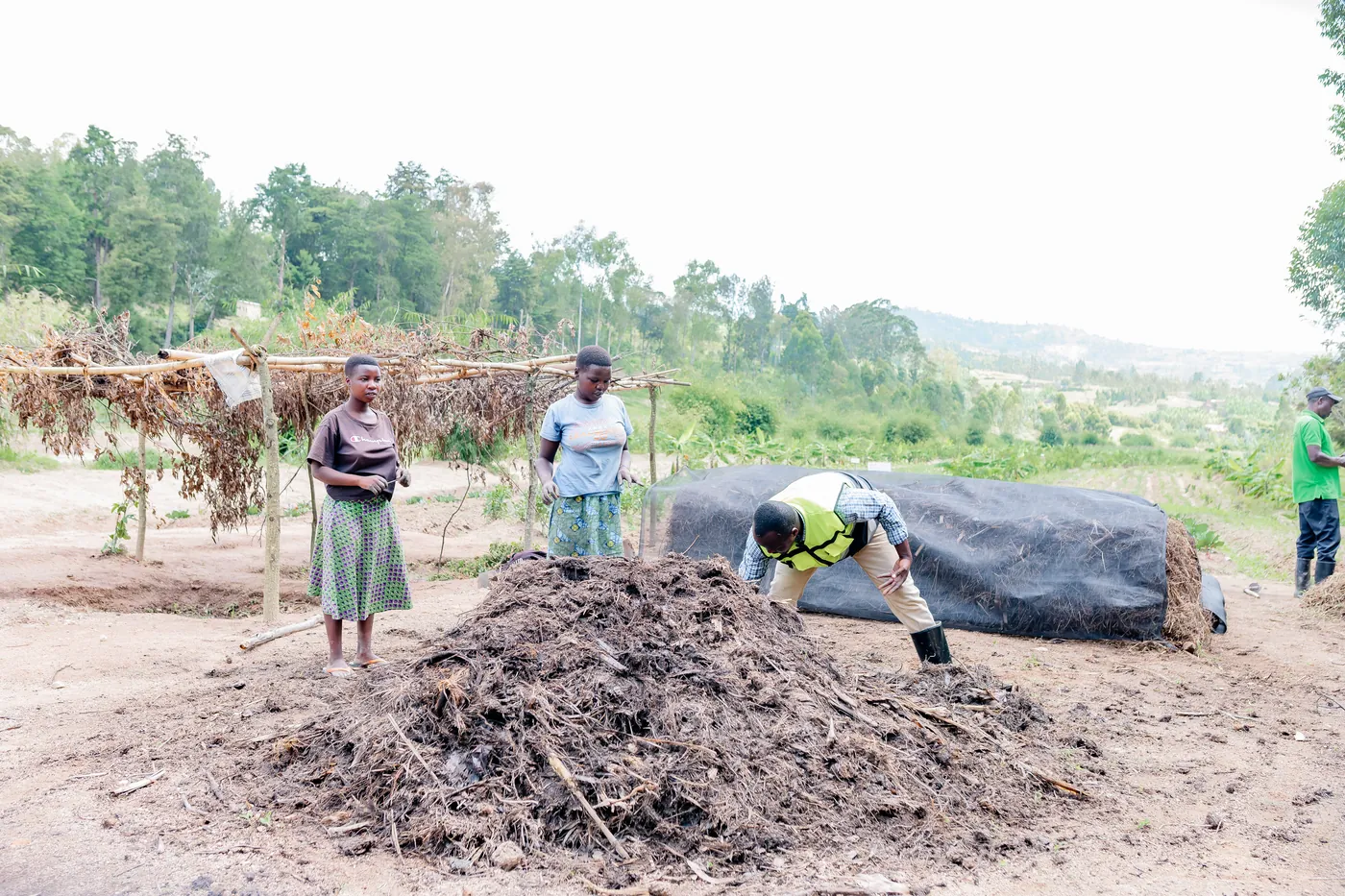 Composting at an EcoPlanet site in South Africa