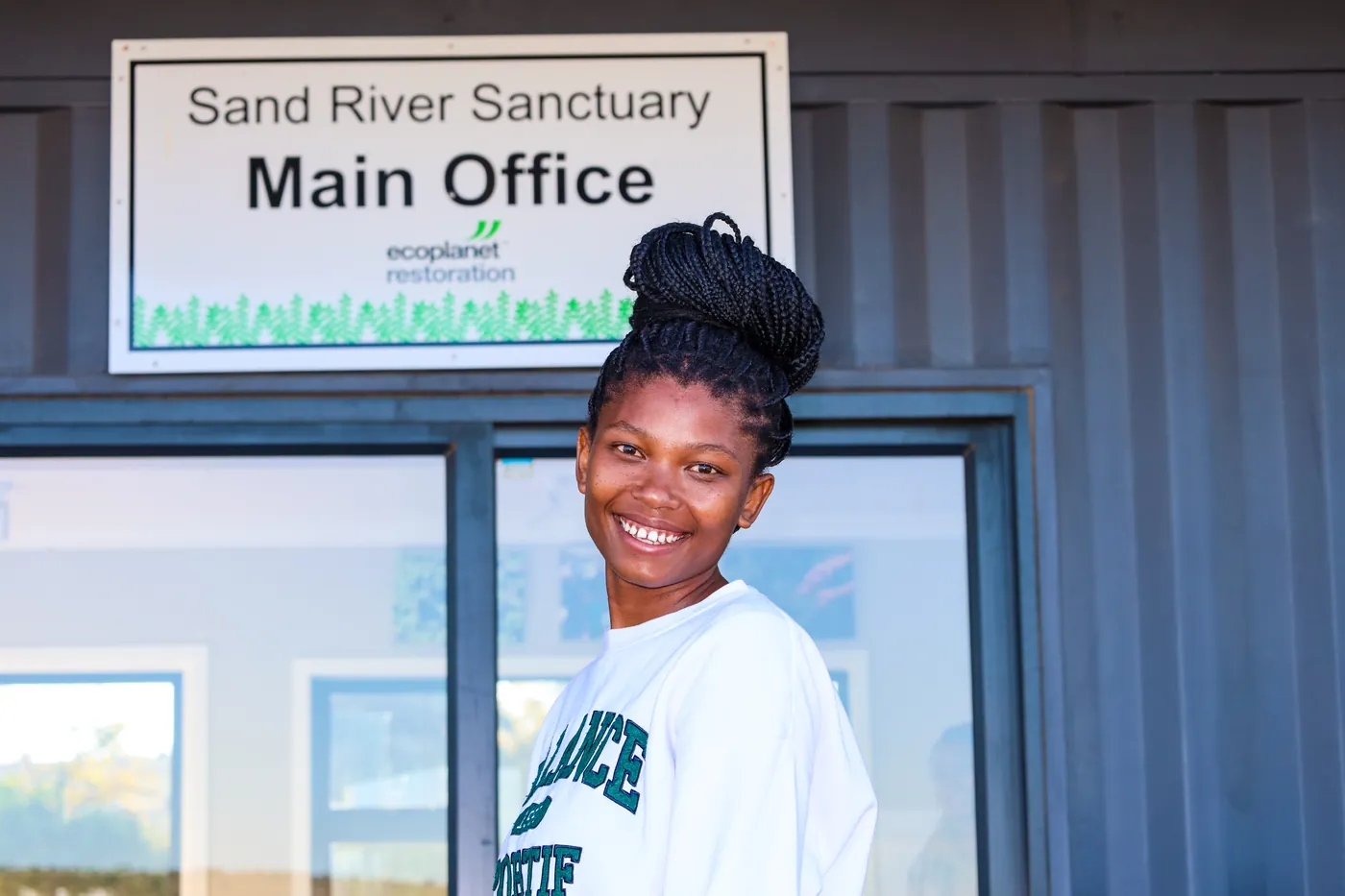 A student supported by an EcoPlanet scholarship
