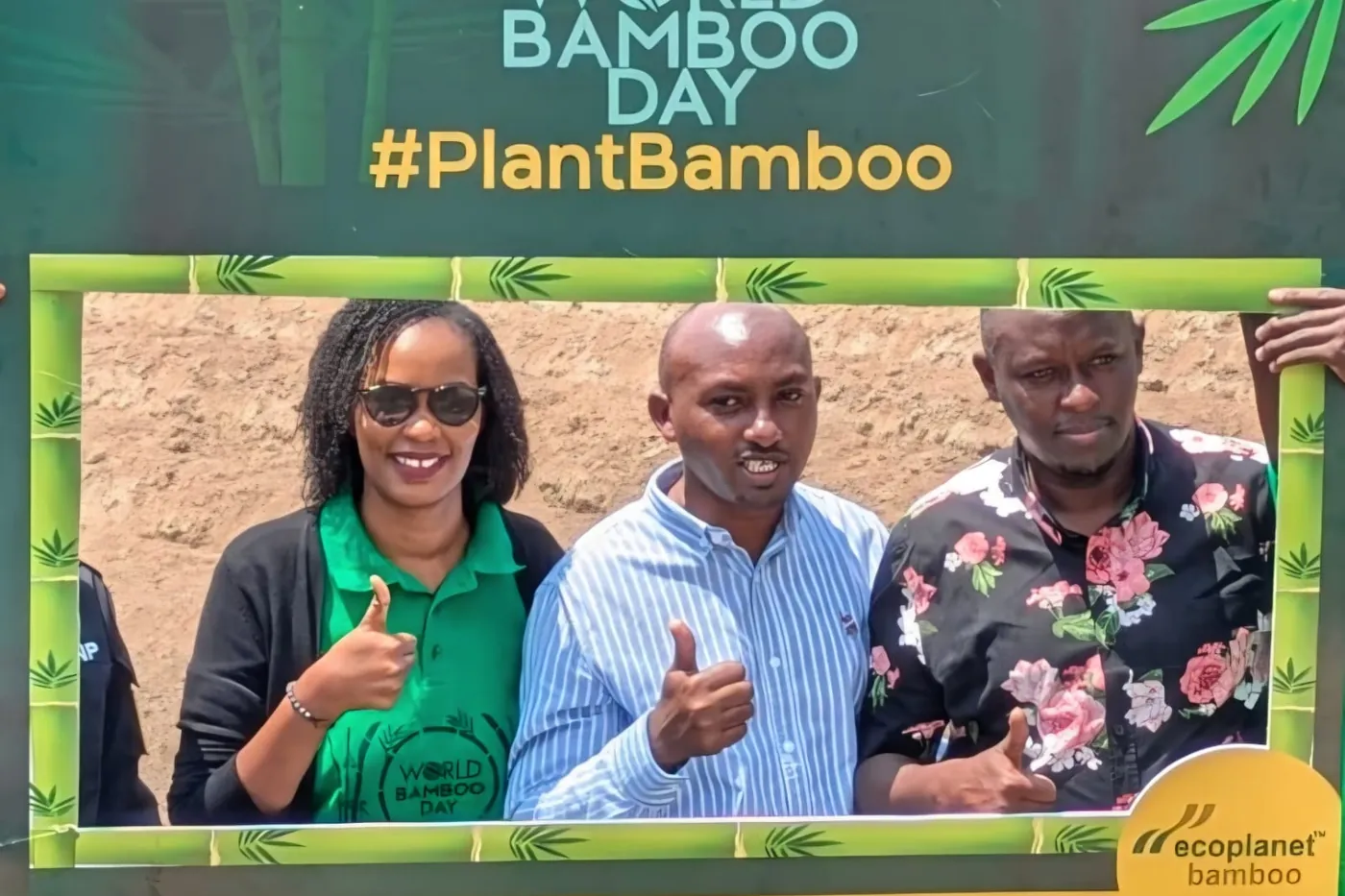 An EcoPlanet team with project partners