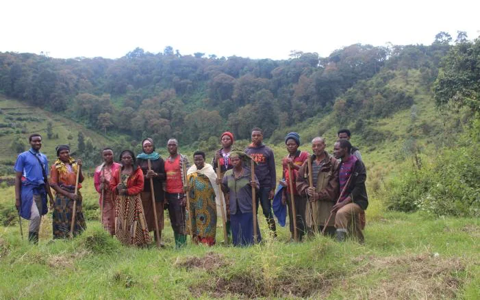 The local team employed on the restoration at Volcanoes National Park