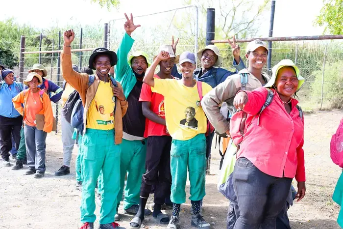 The team at the end of a working day